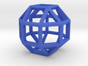 Rhombicuboctahedron in Blue Processed Versatile Plastic