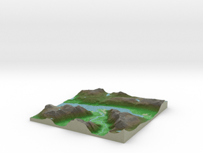 Terrafab generated model Wed Jul 02 2014 12:08:37  in Full Color Sandstone