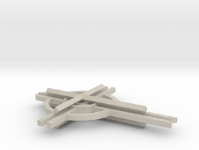 Cathedral Cross 3" (no top hook)  in Natural Sandstone