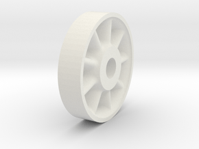 26in Wheel Center in White Natural Versatile Plastic
