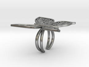 Arabesque-batafly-Ring in Natural Silver