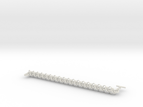 Orbital Chain bracelet PROTOTYPE in White Natural Versatile Plastic