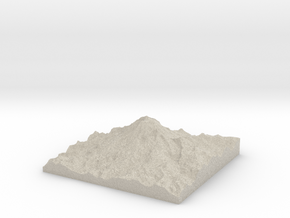 Model of Tahoma Glacier in Natural Sandstone