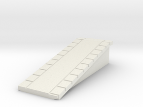 T Gauge Perronhelling/platform incline Smal (1:450 in White Natural Versatile Plastic