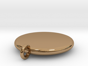 Basic Round Medallion in Polished Brass