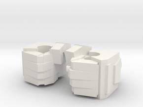 Voyager Fists in White Natural Versatile Plastic