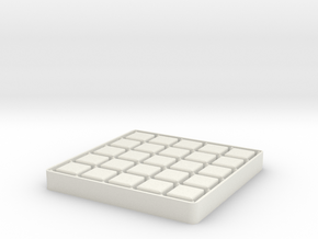 Dots And Boxes, Elegant Edition in White Natural Versatile Plastic