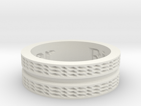 by kelecrea, engraved: Ring Of Power in White Natural Versatile Plastic
