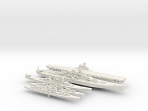 1/6000 IJN Fleet in White Natural Versatile Plastic