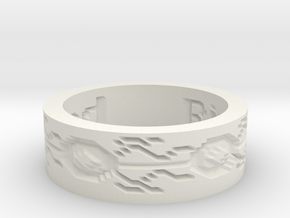 by kelecrea, engraved: Ring Of Speed in White Natural Versatile Plastic