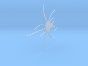 Spider Earring in Smooth Fine Detail Plastic