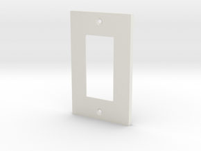 Single Wall Plate in White Natural Versatile Plastic