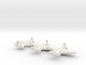 P-39 Airacobra (triplet) 1/900 in White Natural Versatile Plastic