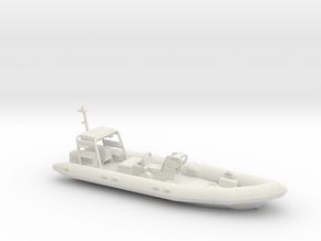Rigid Inflatable Boat (1:148) in White Natural Versatile Plastic: 1:76 - OO