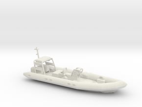 Rigid Inflatable Boat (1:148) in White Natural Versatile Plastic: 1:87 - HO