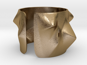 Mountain bracelet in Polished Gold Steel