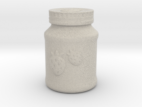 Mason Jar Of Jam in Natural Sandstone