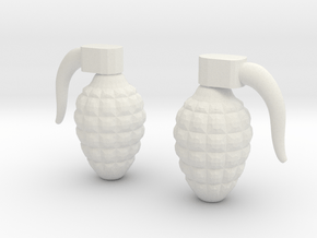 Grenade 4g in White Natural Versatile Plastic