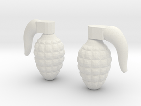 Grenade 0g in White Natural Versatile Plastic