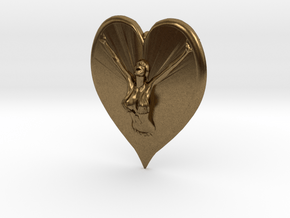 Joyful In Heart Pendant in Natural Bronze