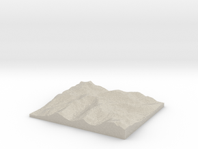 Model of Hart Crag in Natural Sandstone