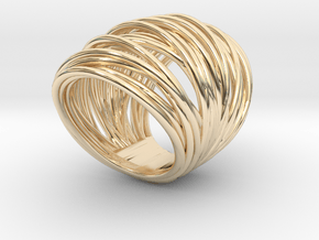 38mm Wide Wrap Size 5  in 14K Yellow Gold