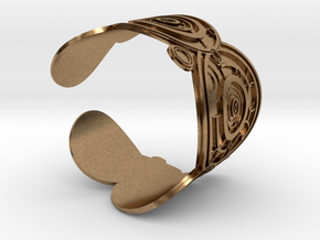 The Doctor's name (Engraved): Cuff - Size S in Natural Brass