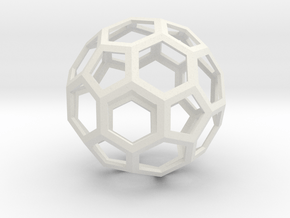 Leonardos Icosahedron in White Natural Versatile Plastic