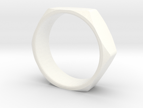 Nut Ring Size 13 in White Processed Versatile Plastic