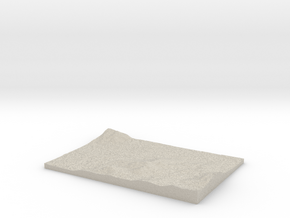 Model of Unknown Location in Natural Sandstone