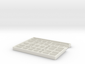 FLAT TYPE WITH VESA NUT HOLE in White Natural Versatile Plastic