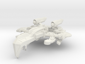 WarCrow Class AssaultCruiser -small- in White Natural Versatile Plastic