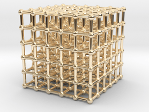 cube matrix (large) in 14K Yellow Gold