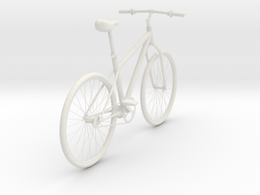 Bicycle 1-6 in White Natural Versatile Plastic