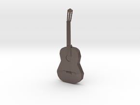 GUITAR L in Polished Bronzed Silver Steel