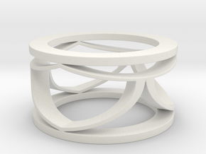 CTR Open Ring Size 12 in White Natural Versatile Plastic