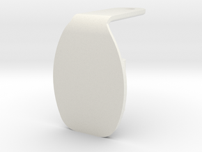 Simple GoPro mount in White Natural Versatile Plastic