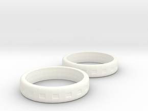 Ring in White Processed Versatile Plastic