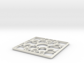 Steel Tile (30x30cm) in White Natural Versatile Plastic