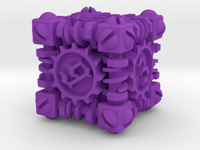 Steampunk Gaming Dice in Purple Processed Versatile Plastic
