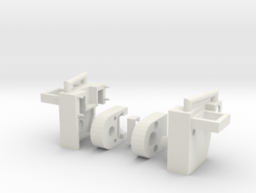 Heavy Tread Combiner Knee Joint W PCC Port in White Natural Versatile Plastic