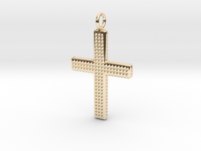 Cross pendant in 14K Yellow Gold