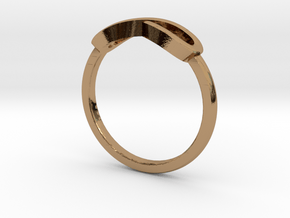 Infiniti Ring  in Polished Brass