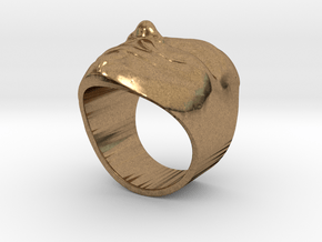 Anonymous ring 18mm in Natural Brass