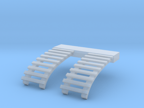 HO B&QT 8000 ROOF LADDERS 1pr in Smooth Fine Detail Plastic