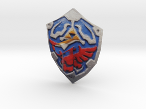hilian shield Zelda colored for lego in Full Color Sandstone