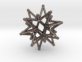 StarCore 2 Layers - 2.6cm in Polished Bronzed Silver Steel
