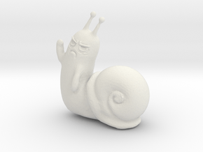 Adventure Time Waving Snail - Possessed! in White Natural Versatile Plastic