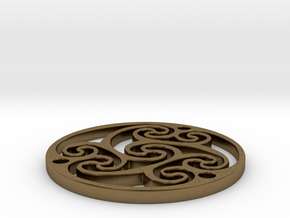 Celtic Amulet [3.6cm, 1.4"] in Natural Bronze