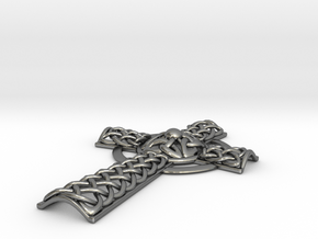 Celtic Cross in Polished Silver